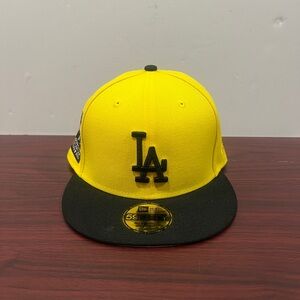 New Era, 59Fifty Fitted Hat, Los Angeles Dodgers, Yellow & Black